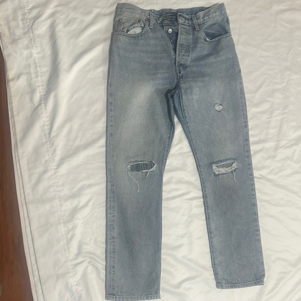 Levi's Blue Straight Leg Jeans Modern Style